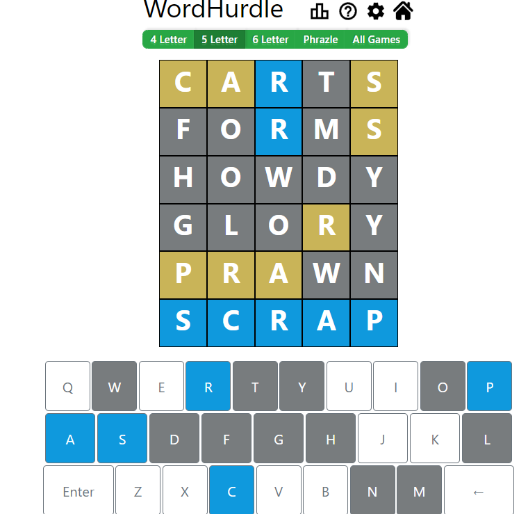 Evening Word Hurdle Answer of May 18, 2022, 4-letter word