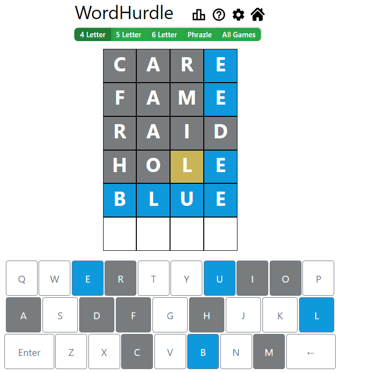 Evening Word Hurdle Answer of May 19, 2022, 4-letter word