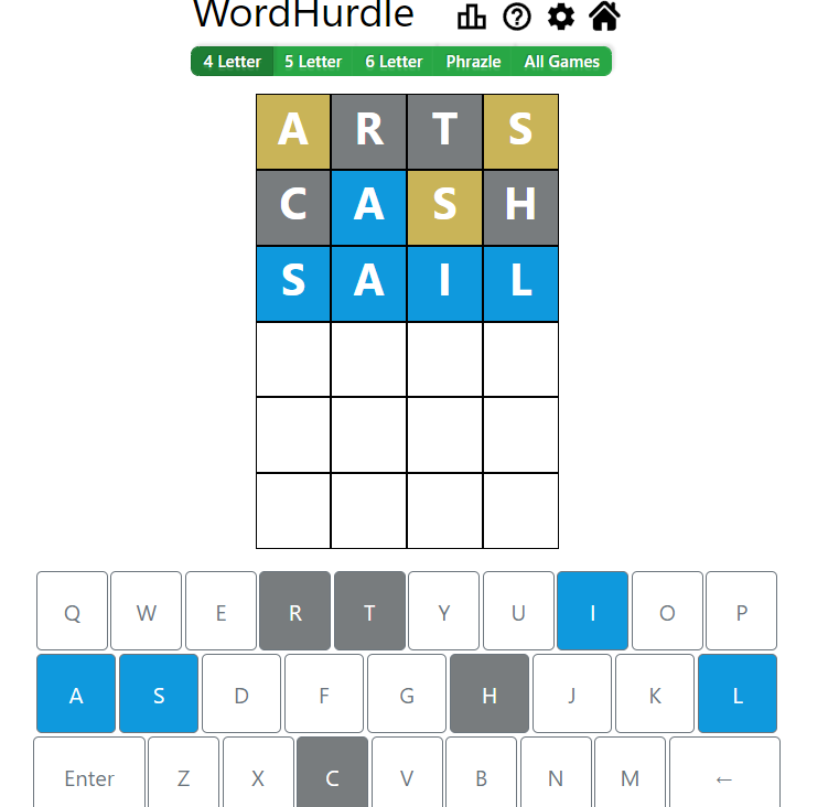 Evening Word Hurdle Answer of May 22, 2022, 4-letter word