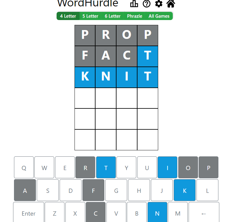 Evening Word Hurdle Answer of May 24, 2022, 4-letter word