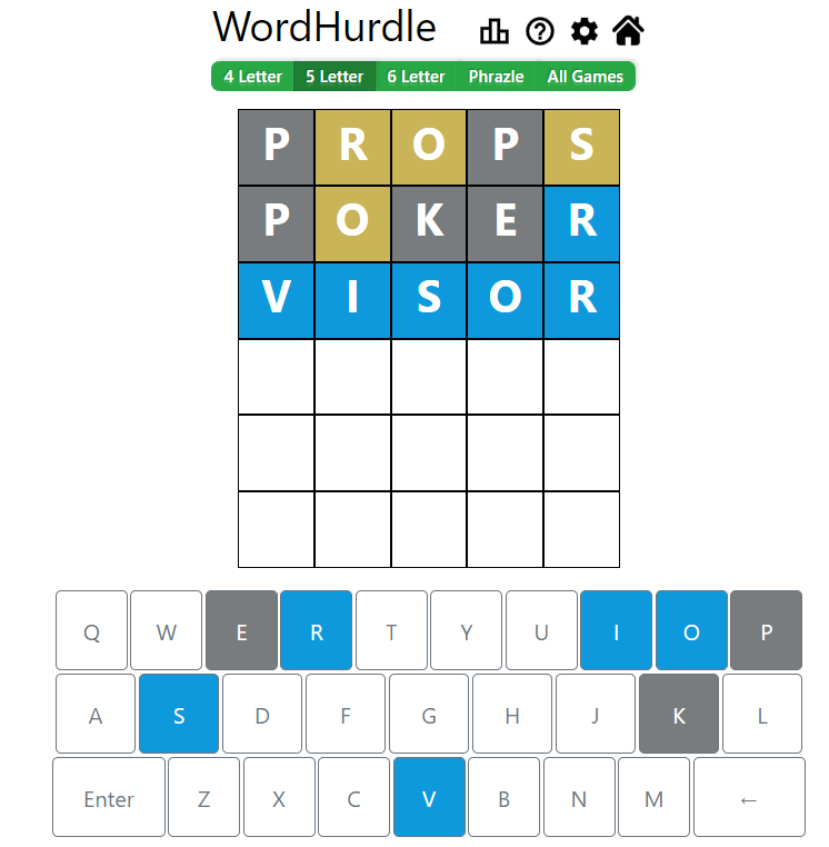 Evening Word Hurdle Answer of May 25, 2022, 5-letter word