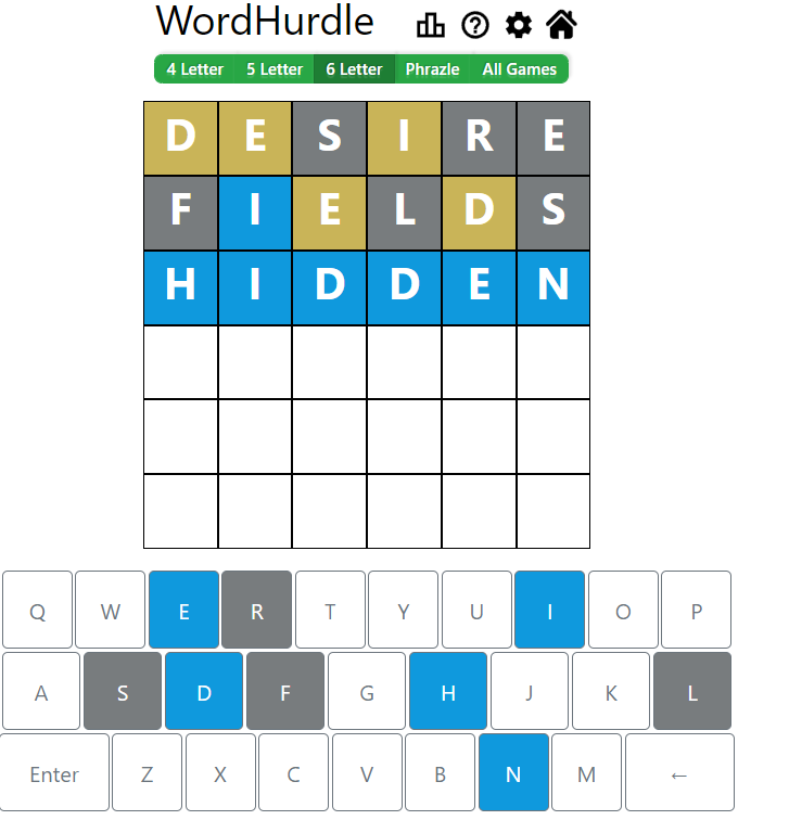 Morning Word Hurdle Answer of May 27, 2022, 6-letter word