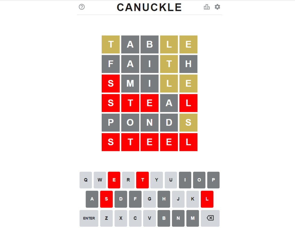 Canuckle Answer of 31 May 2022