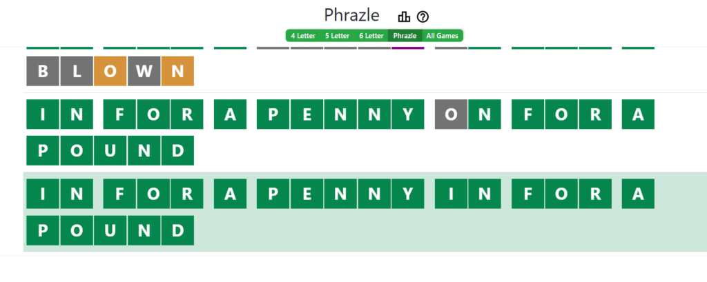 Evening Word Hurdle Answer of May 14, 2022, Phrazle 