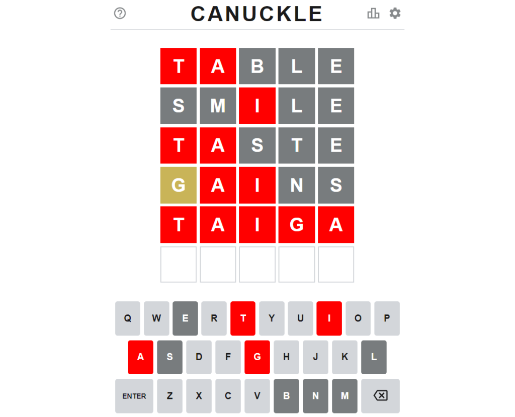 Today’s Canuckle Answer of May 30, 2022 | Canuckle Word Monday