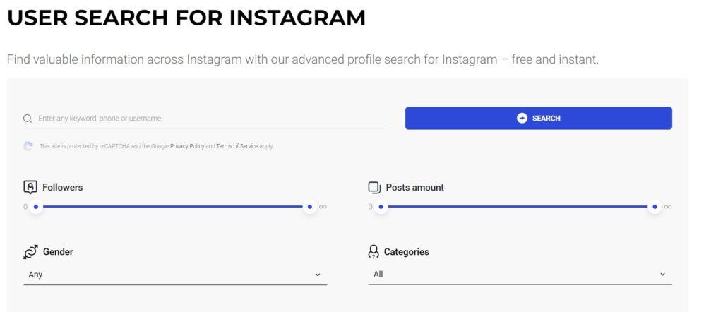 Inflact search tool ; How to use Inflact for Instagram