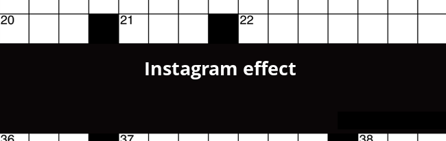 Instagram Effect Crossword Clue Answers 