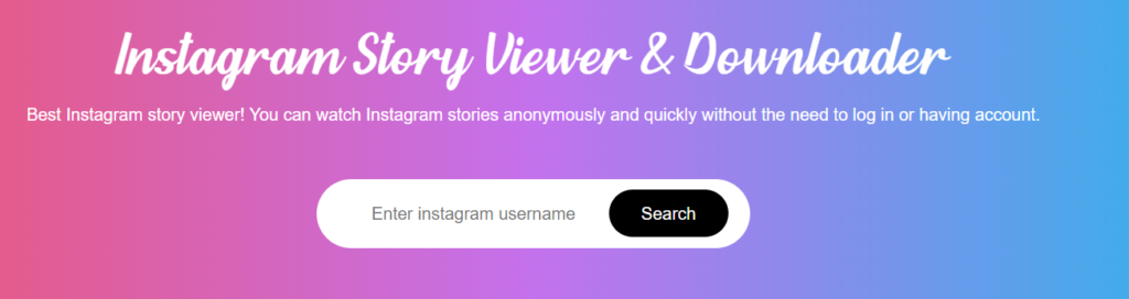 StoriesDown Web page; How to useStoriesDown to download Instagram stories