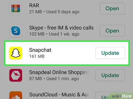 Updat snapchat; How to load Snapchat tap to load error