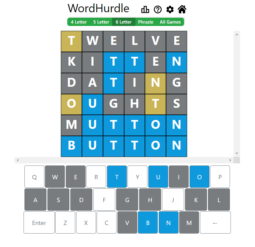 Evening Word Hurdle Answer of May 5, 2022, 6-letter word