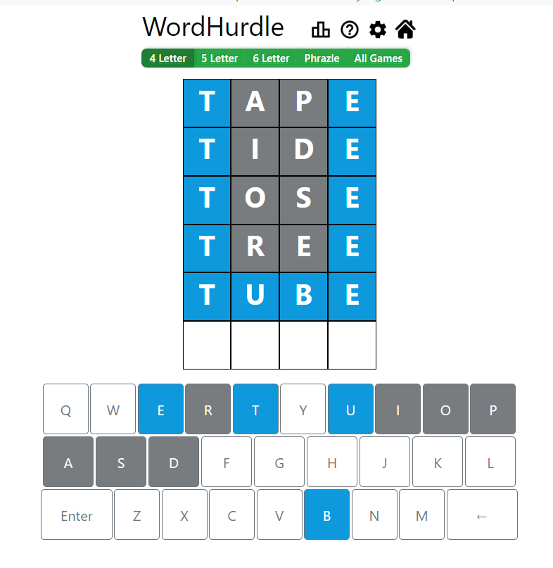 Evening Word Hurdle Answer of May 8, 2022, 4-letter word 