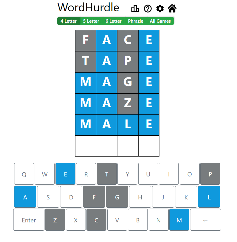 Morning Word Hurdle Answer of May 8, 2022, 4-Letter Word