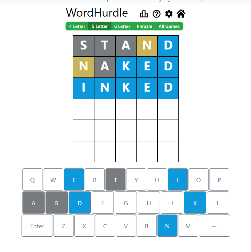Evening Word Hurdle Answer of May 9, 2022, 5-letter word 