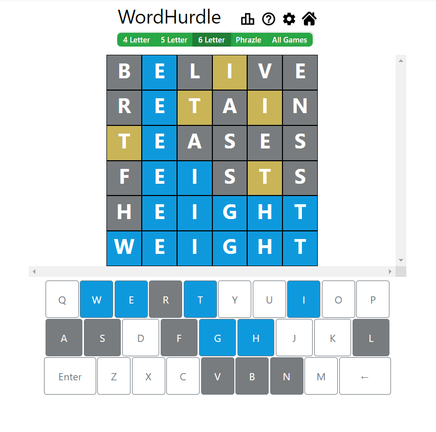 Morning Word Hurdle Answer of May 9, 2022, 6-letter word
