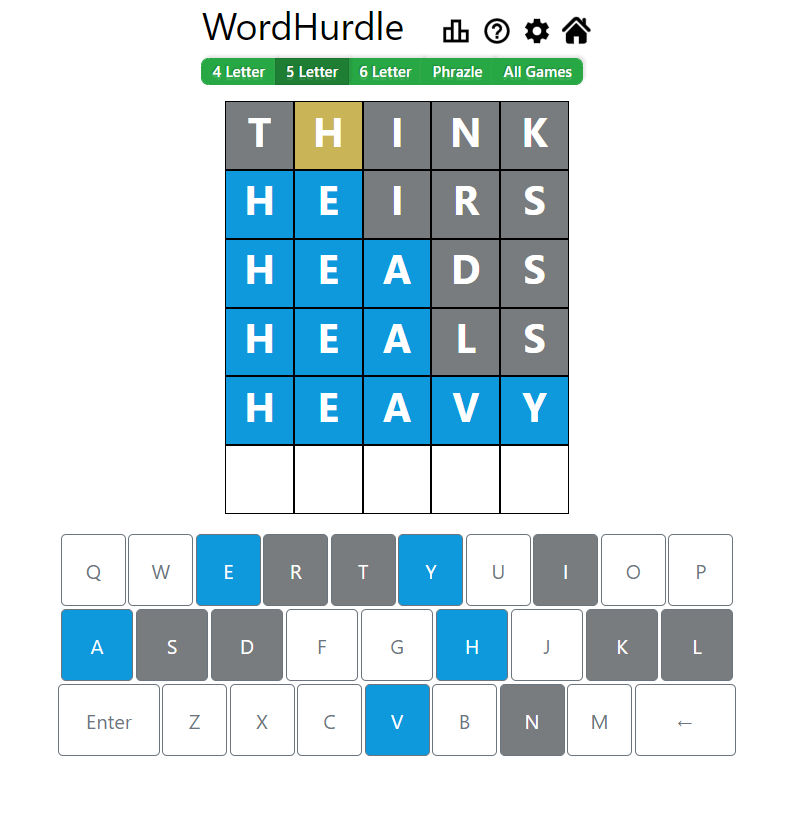Evening Word Hurdle Answer of May 10, 2022, 5-letter word 
