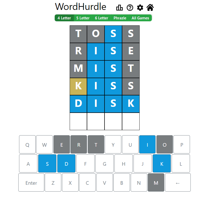 Evening Word Hurdle Answer of May 16, 2022, 4-letter word 
