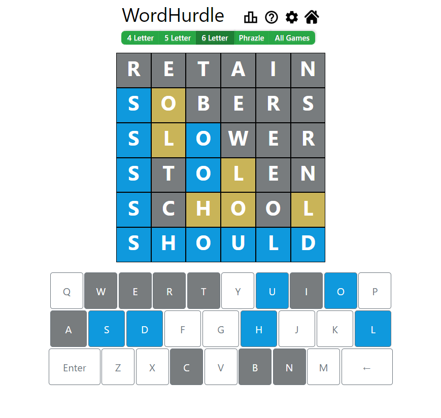 Evening Word Hurdle Answer of May 12, 2022, 6-letter word 
