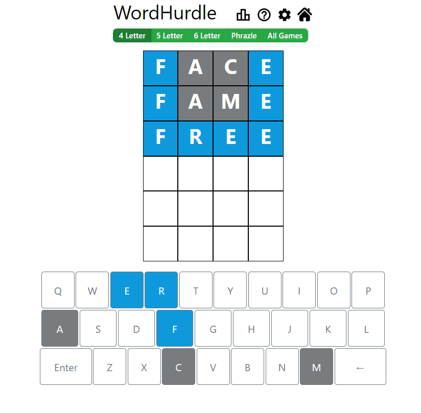Morning Word Hurdle Answer of May 14, 2022, 4-Letter Word 