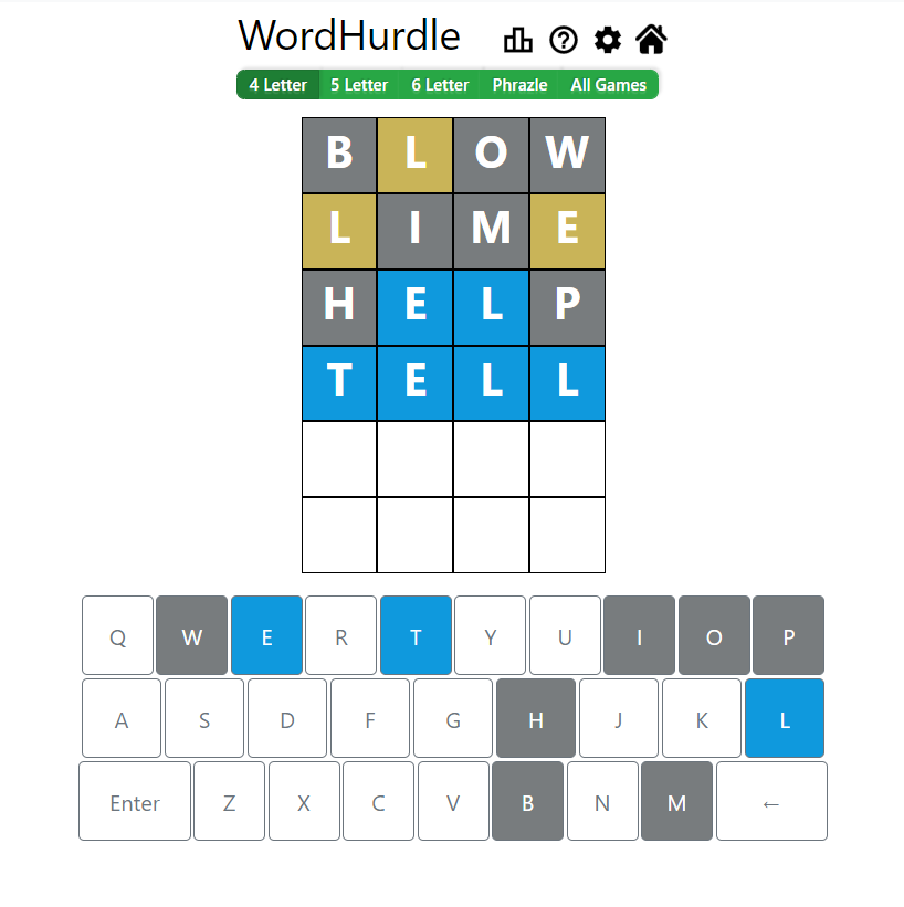 Morning Word Hurdle Answer of May 16, 2022, 4-Letter Word 
