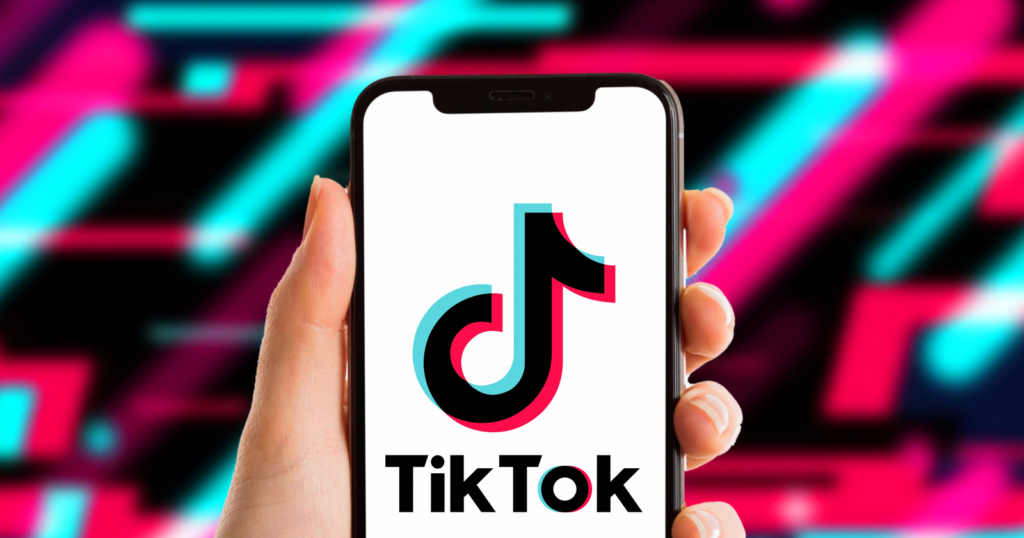 TikTok logo; best time to post on TikTok on wednesday