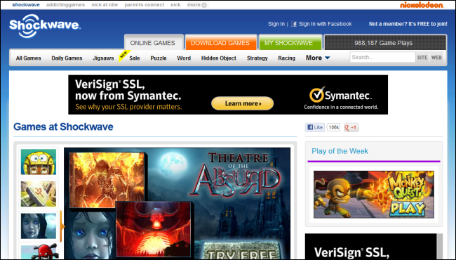 Shockwave - Top 10 Free Game Websites Online For All Age Groups in 2022