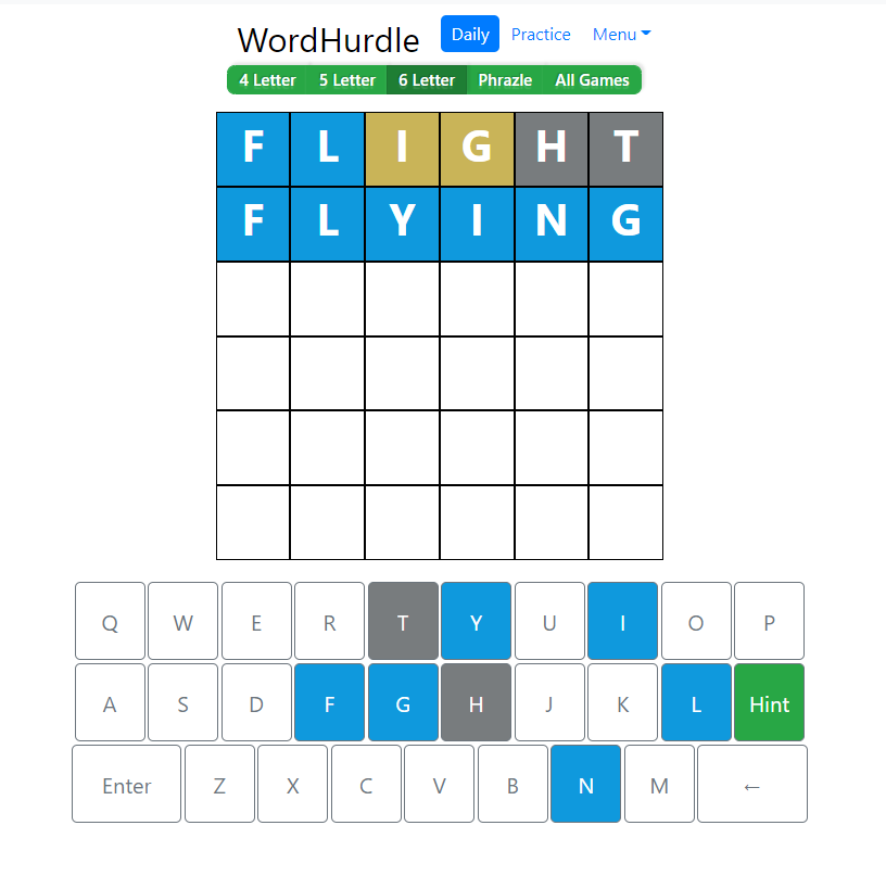 Morning Word Hurdle Answer of June 23, 2022, 6-letter word 