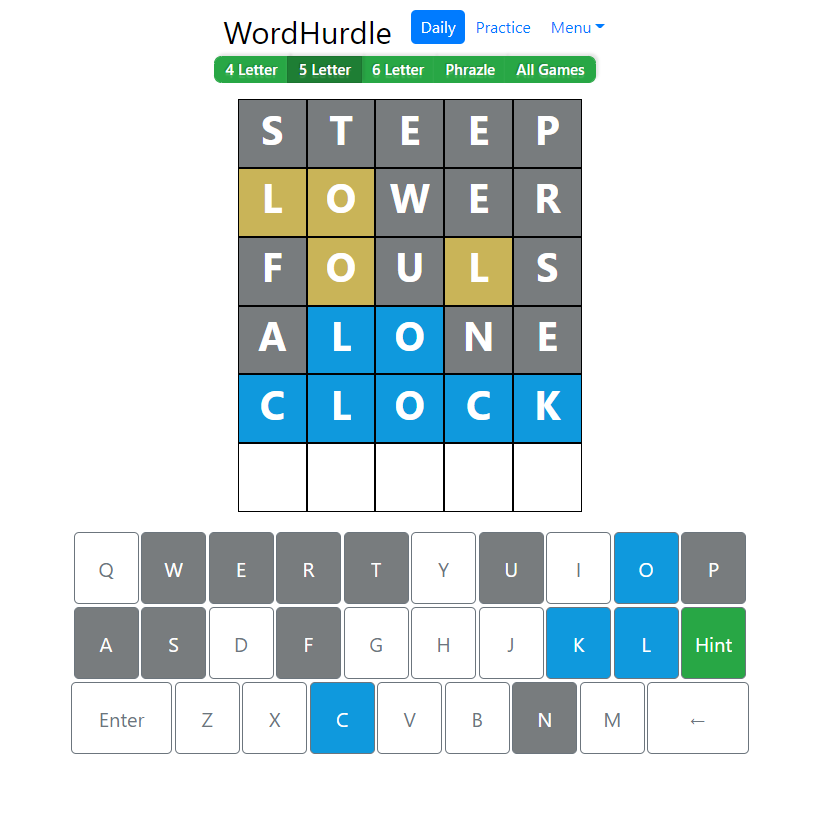 Morning Word Hurdle Answer of June 26, 2022, 5-Letter Word 