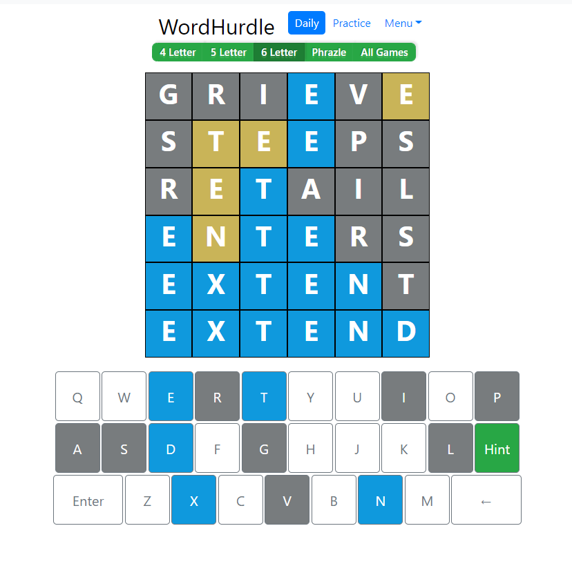Morning Word Hurdle Answer of June 26, 2022, 6-letter word 
