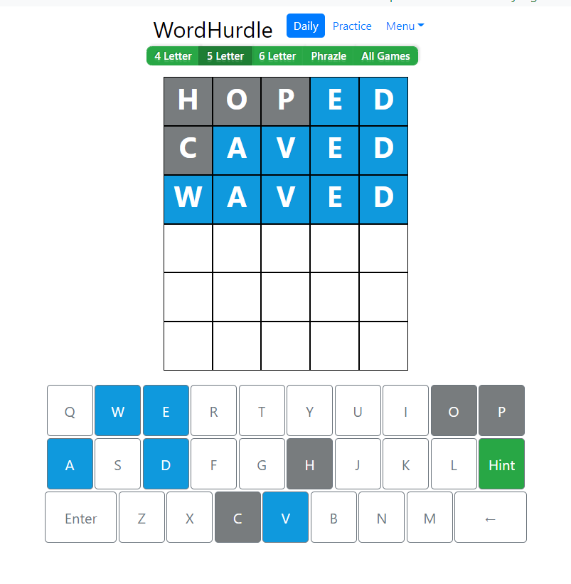 Morning Word Hurdle Answer of June 27, 2022, 5-Letter Word