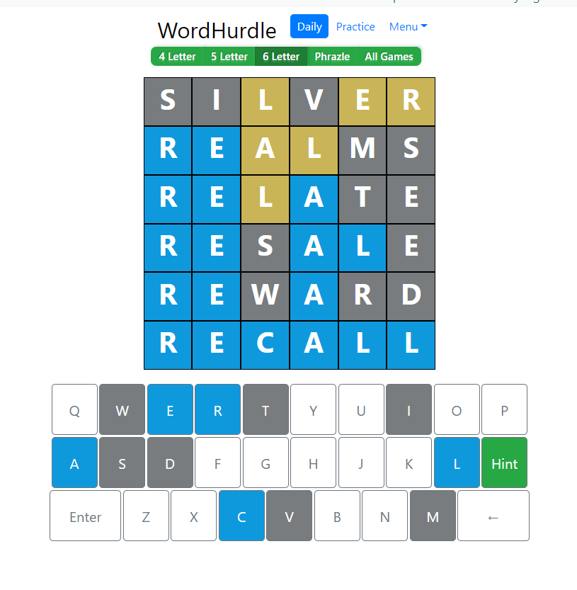 Evening Word Hurdle Answer of June 28, 2022, 6-letter word