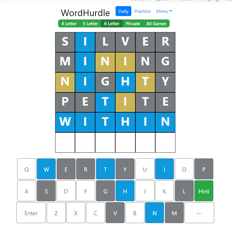 Morning Word Hurdle Answer of June 28, 2022, 6-letter word
