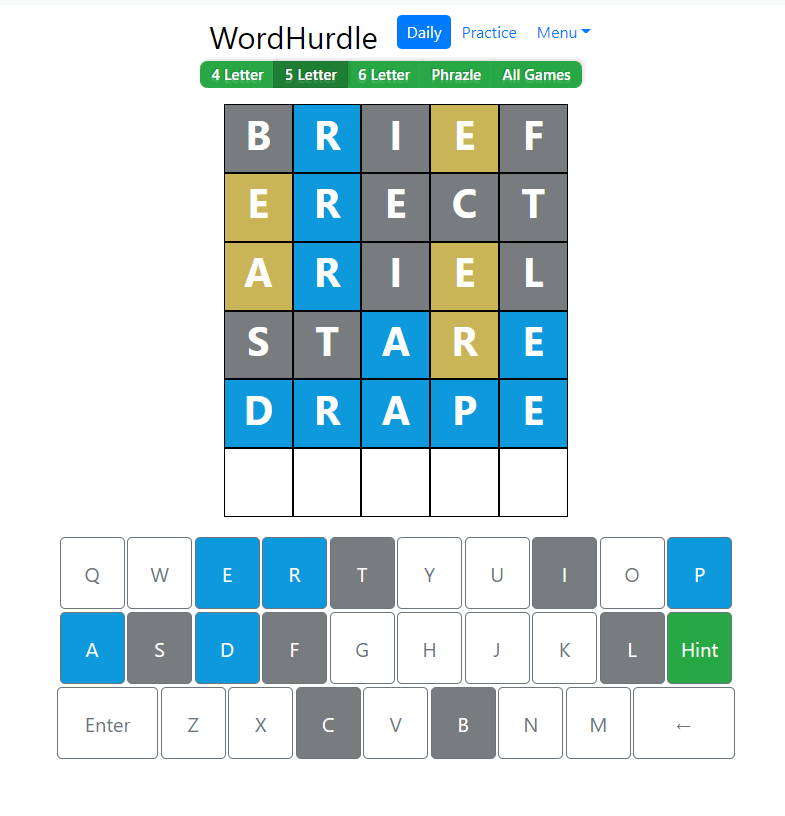 Morning Word Hurdle Answer of June 28, 2022, 5-Letter Word