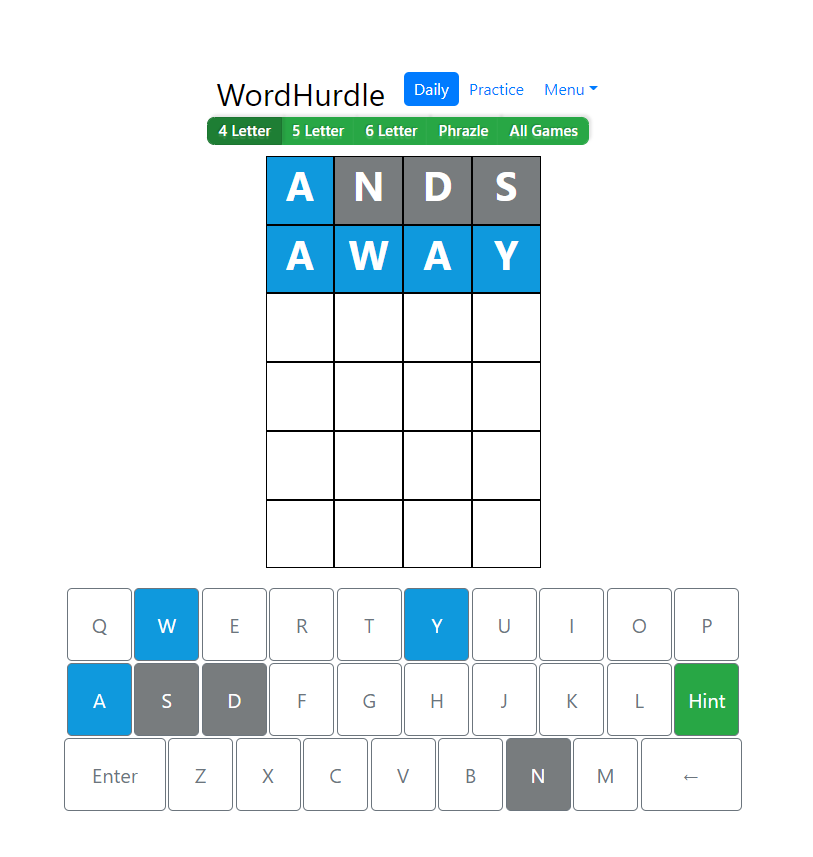 Evening Word Hurdle Answer of June 29, 2022, 4-letter word