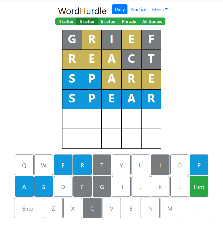 Morning Word Hurdle Answer of June 29, 2022, 5-Letter Word