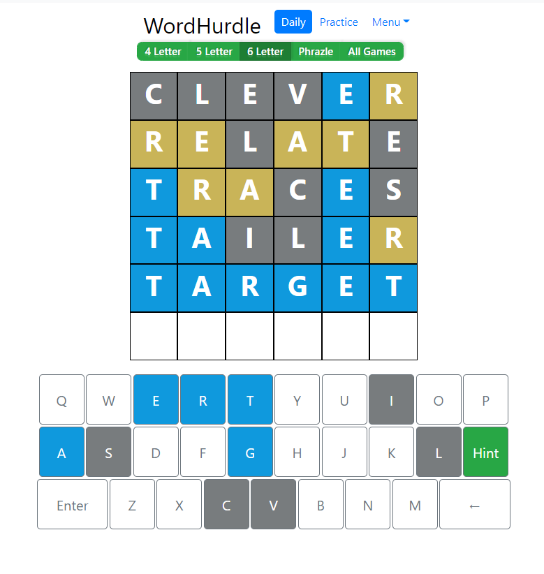 Morning Word Hurdle Answer of June 29, 2022, 6-letter word