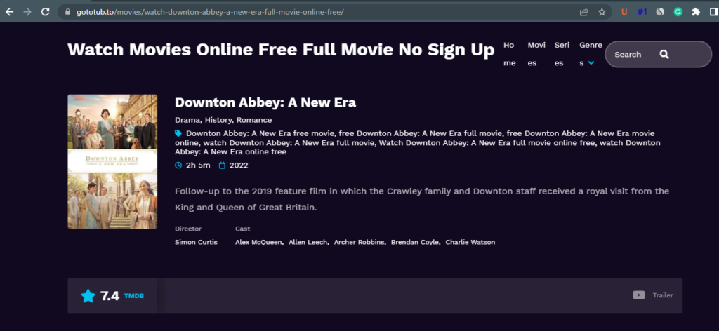 Where to Watch Downton Abbey: A New Era for free