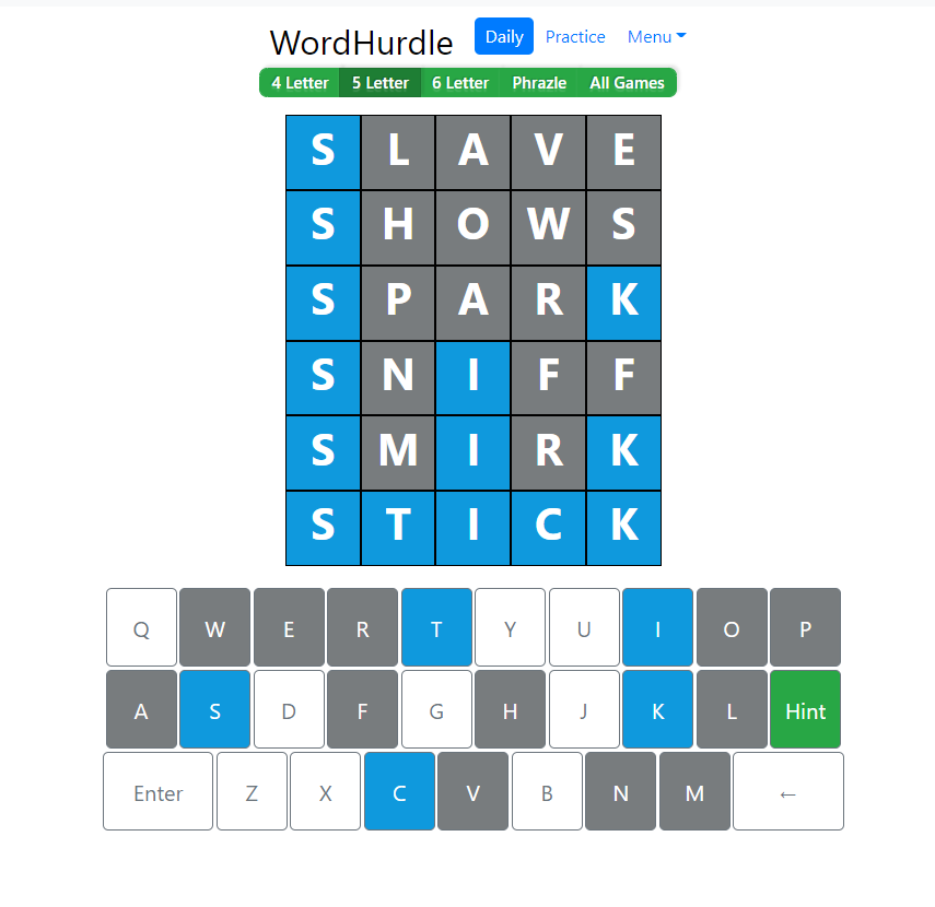 Morning Word Hurdle Answer of June 21, 2022, 5-Letter Word 