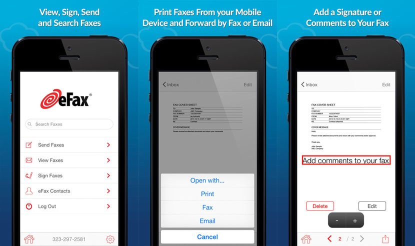 How to fax from iPhone using eFax app