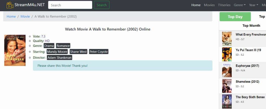 Where to Watch A Walk to Remember For Free in 2022