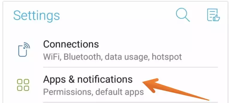 Enable apps and notifications