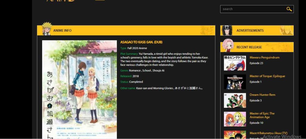 Where to Watch Asagao to Kase-san For Free With English Subtitles