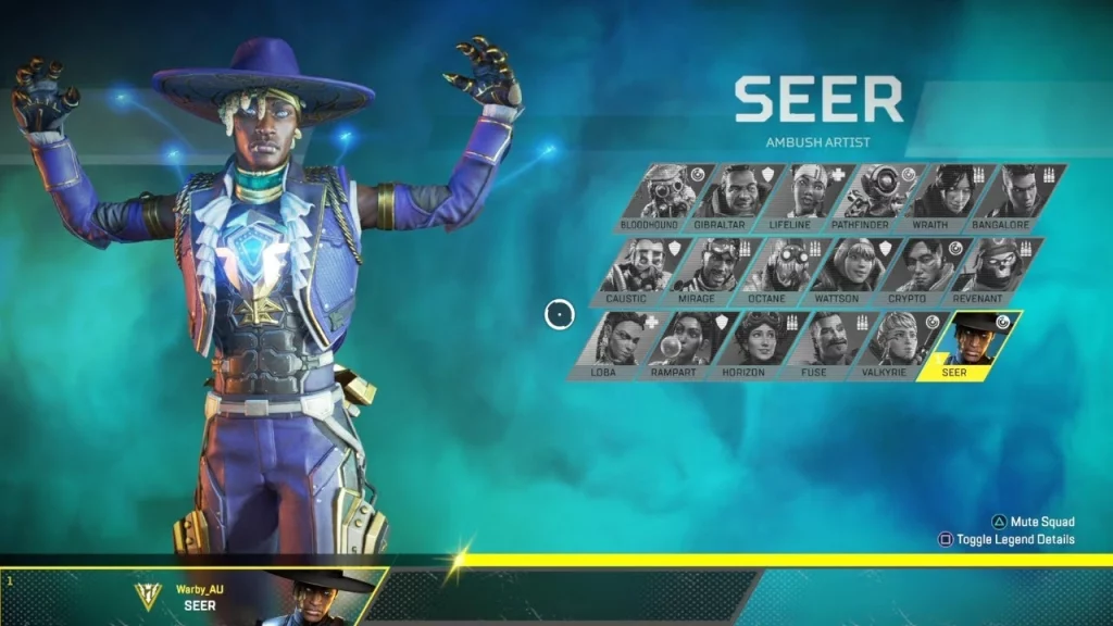 All Apex Legends Characters updated list - All Apex Legends Characters names: Seer
