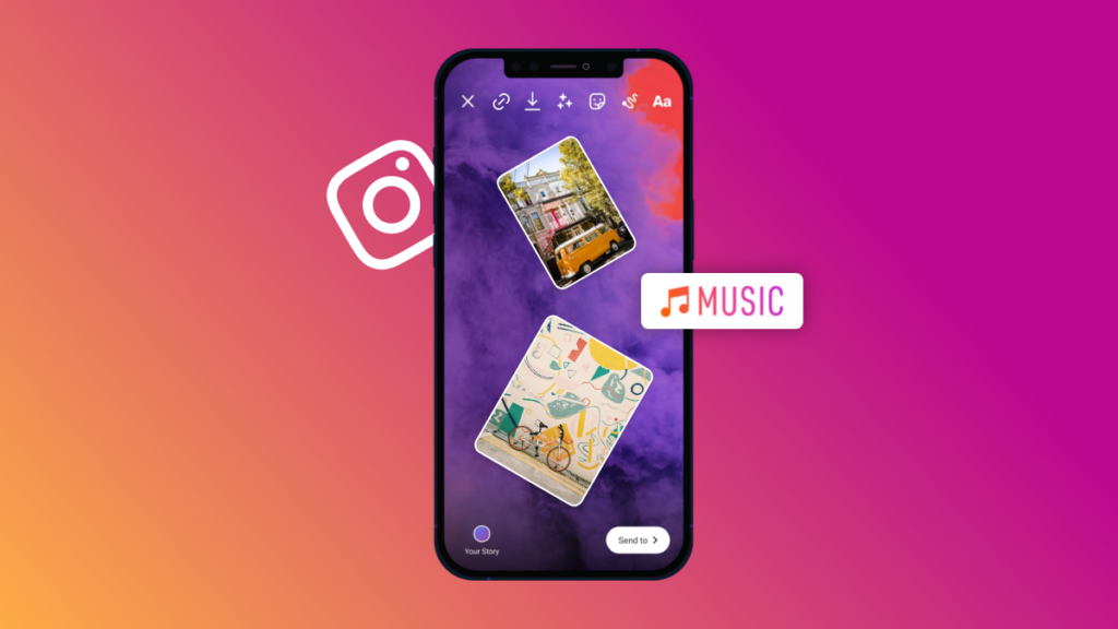 How to put multiple pictures on Instagram story?