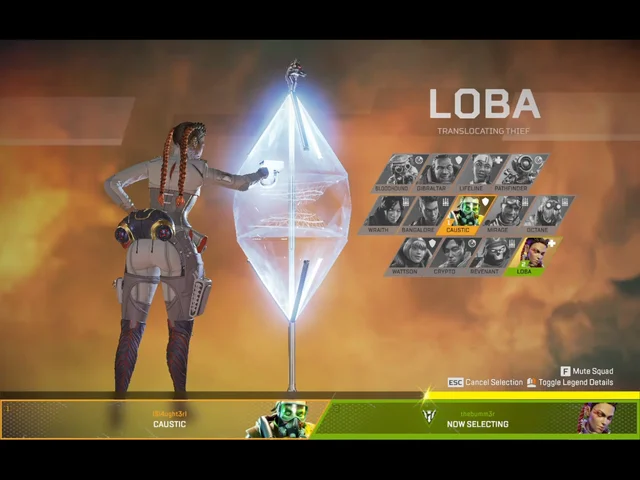 All Apex Legends Characters updated list - All Apex Legends Characters names:  Loba