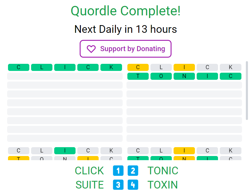 quordle answer of june 29