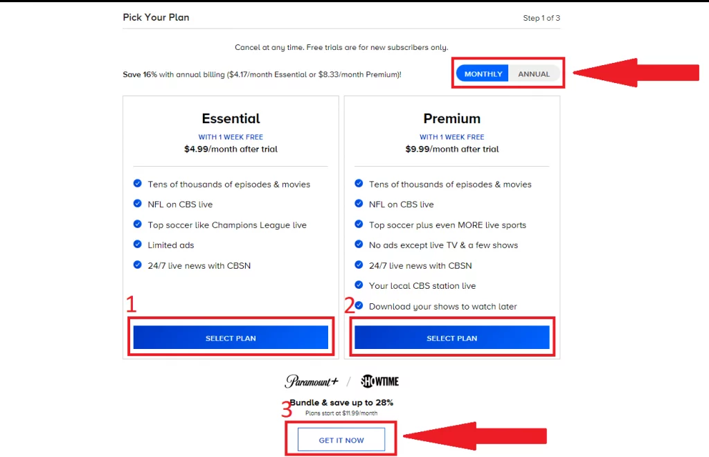 paramount plus payment plan; how to get paramount plus for free