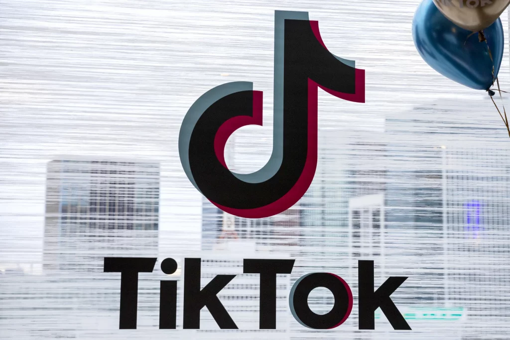 TikTok logo; best time to post on TikTok on saturday