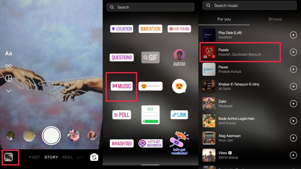 How to add Music to Your Instagram Story Through Music Sticker