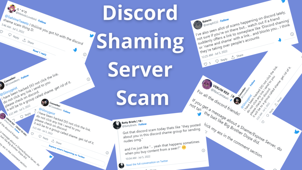 Discord Shaming Server scam