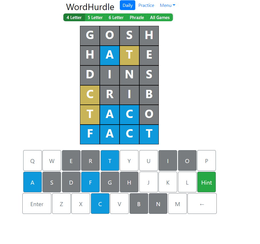Today's Word Hurdle Answer July 6, 2022 | Word Hurdle Word Wednesday